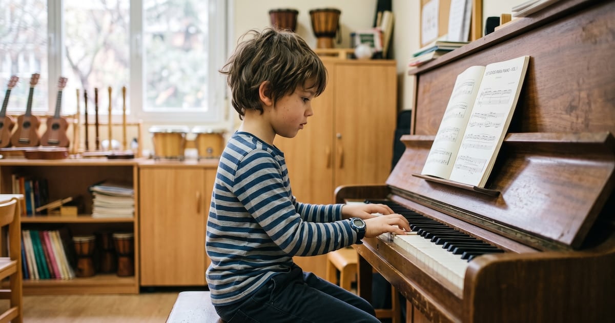Cuando el piano suena en la pieza: lo que un estudio detectó en chicos que tocan un instrumento