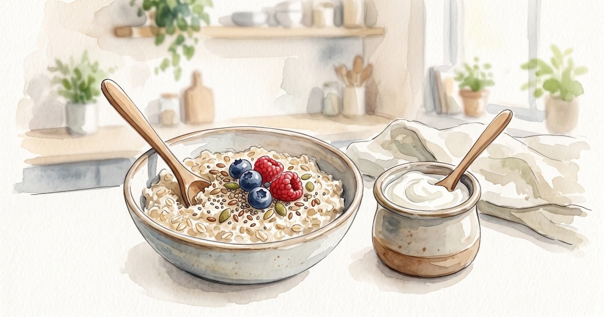 Avena y yogur griego, una dupla de la alacena para ir al baño sin forzarse: qué le hace cada uno al intestino