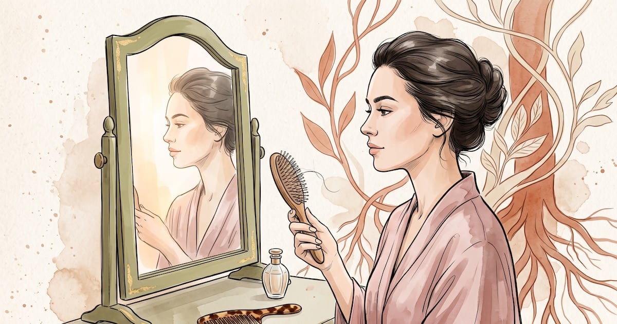 Cuando el pelo se cae sin aviso: lo que el espejo no dice sobre la salud de una mujer
