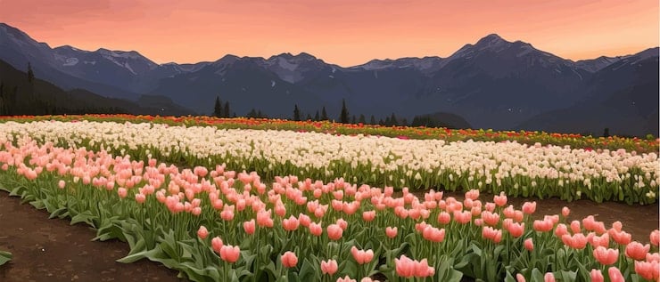 Trevelin se viste de tulipanes: una postal patagónica que dura apenas 40 días