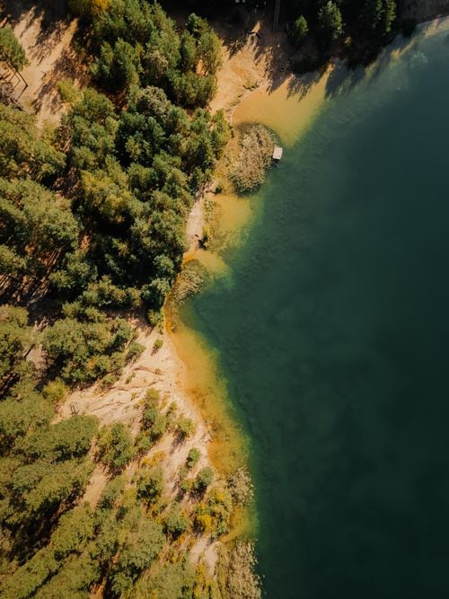 La isla donde el lago Lácar guarda una capilla de madera construida por un aserradero