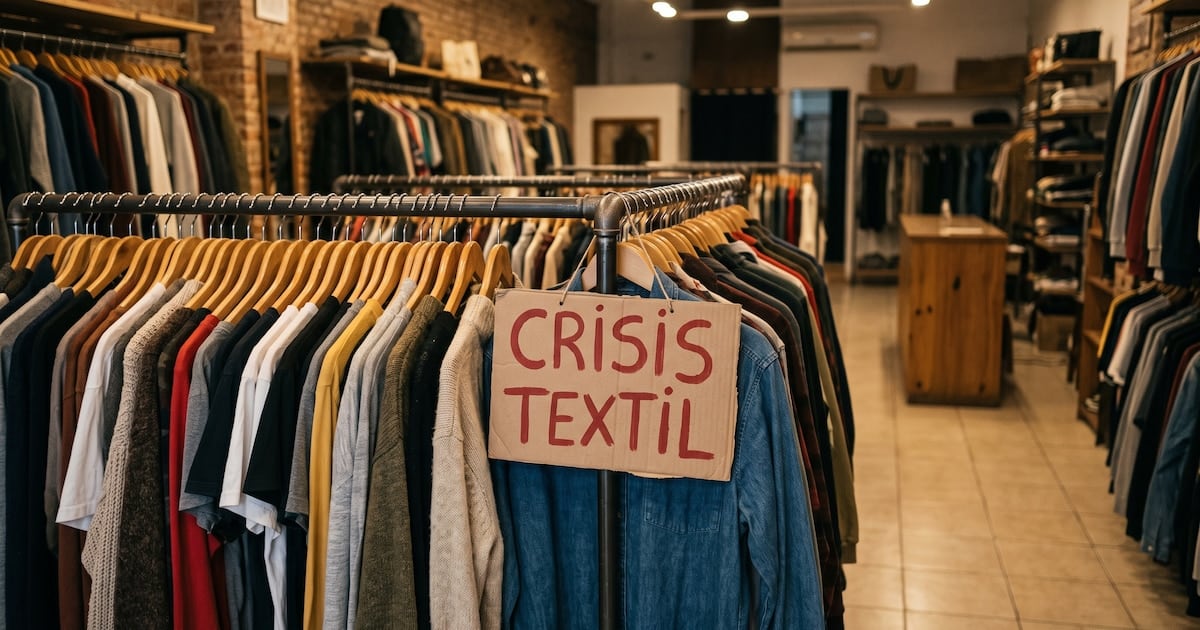 La textil atraviesa su peor momento desde 2023: producción desplomada, miles de puestos cerrados y consumo sin piso