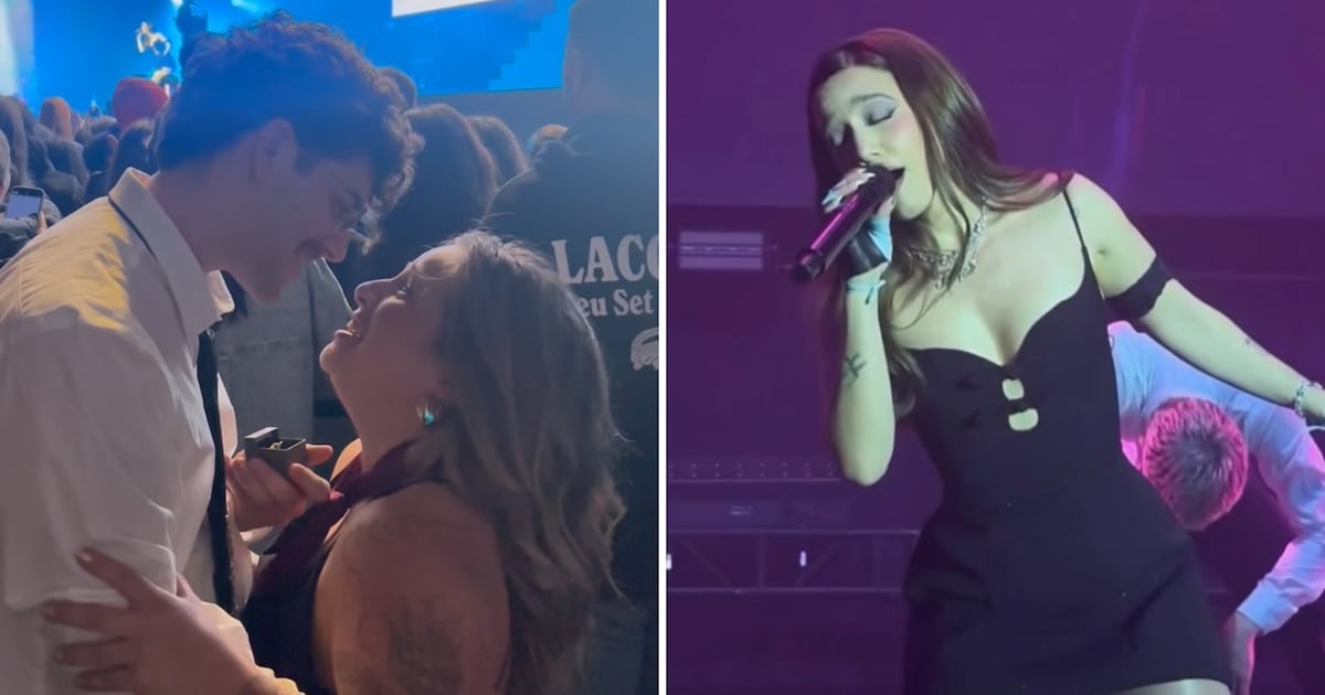 Cuando el amor se cuela entre las canciones: una propuesta de casamiento en plena gira de Ángela Torres