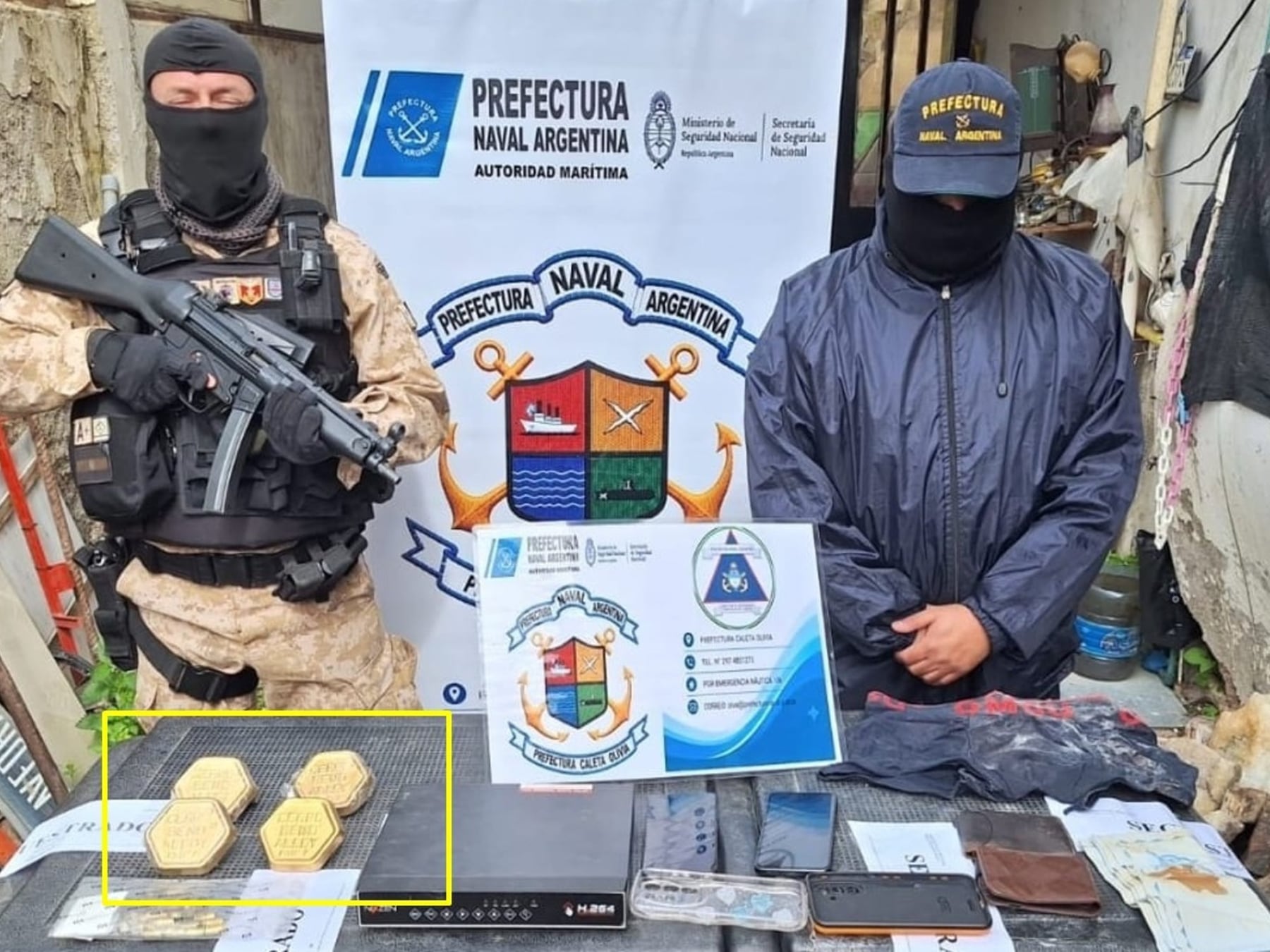 Confirmaron que las piezas secuestradas en Caleta Olivia eran una aleación industrial y no lingotes de oro