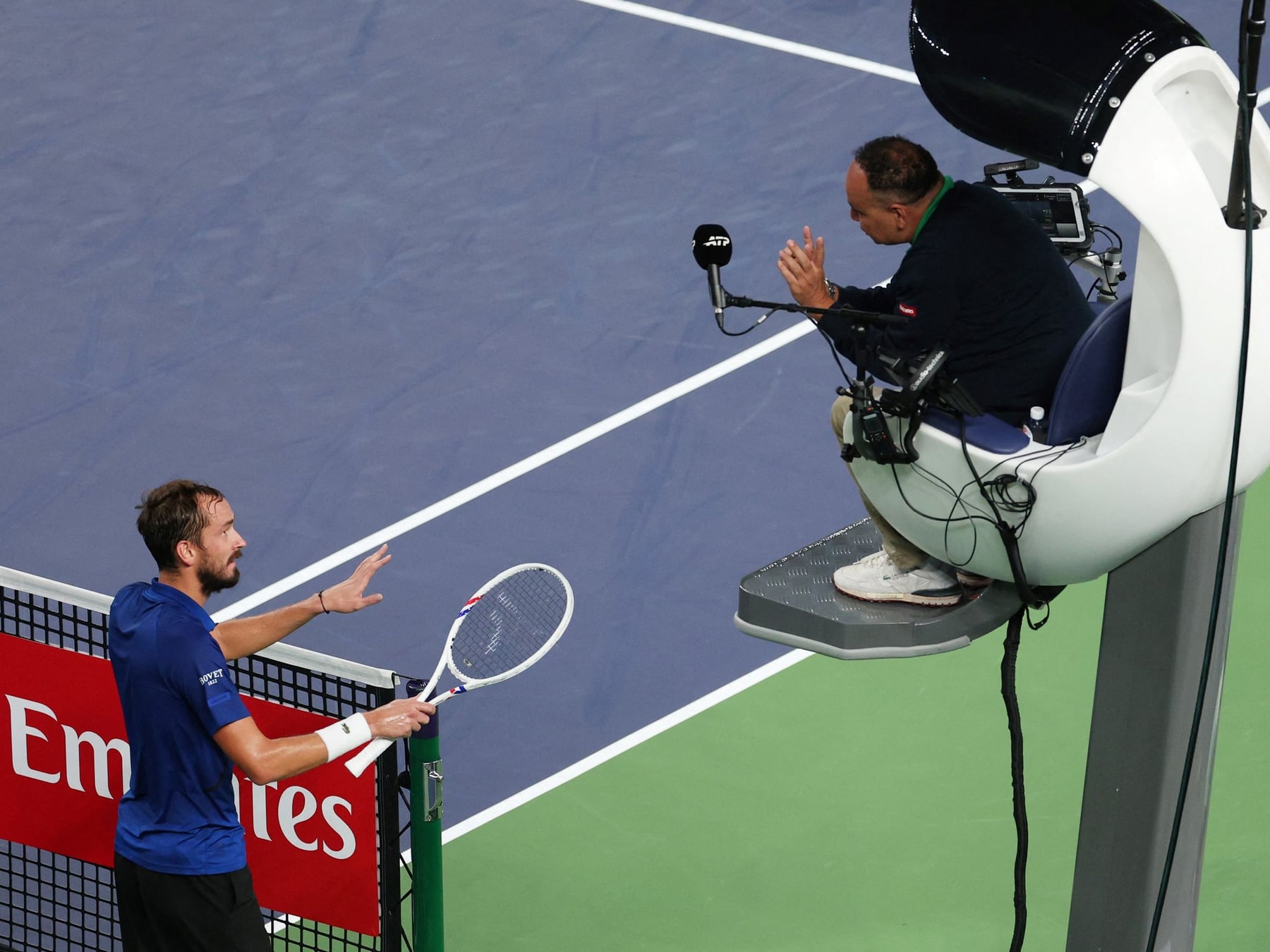 Medvedev, el juez y la pelota que no se podía ver: crónica de un capricho millonario